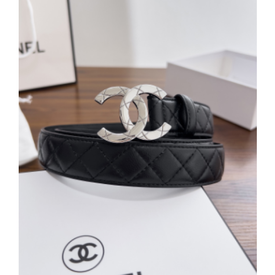 Chanel chain buckle women's belt